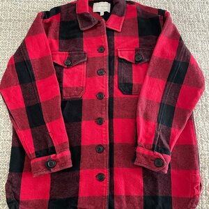 Women’s Flannel Button-Up Jacket